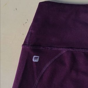 Fabletics purple powerhold regular length leggings
